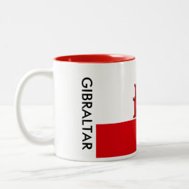 Taza de la bandera de Gibraltar