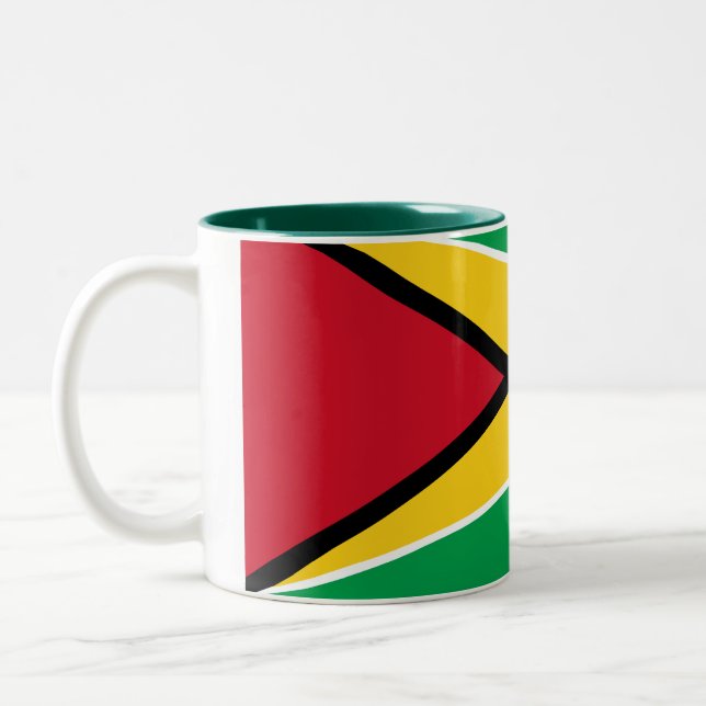 Taza de la bandera de Guyana (Izquierda)