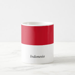 Taza de la bandera de Indonesia