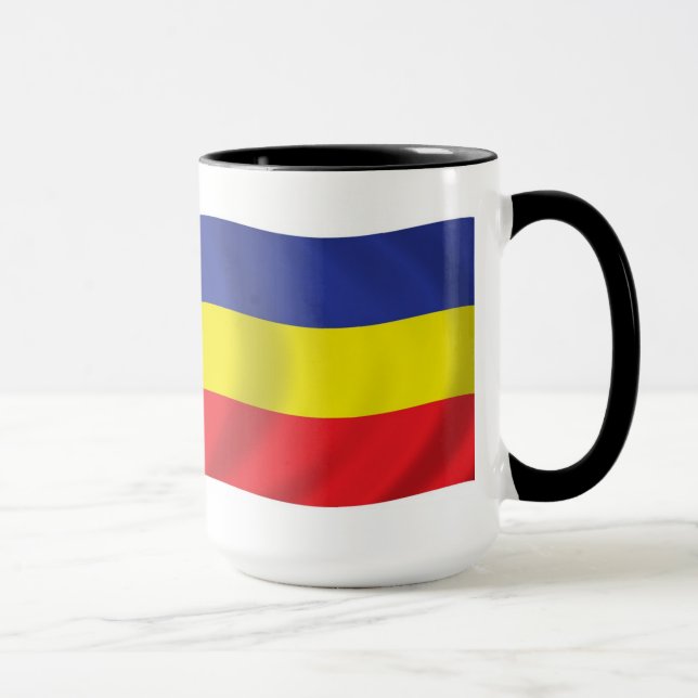 Taza de la bandera de Khmer Kampuchea Krom (Derecha)