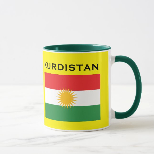Taza de la bandera de Kurdistan* (Derecha)