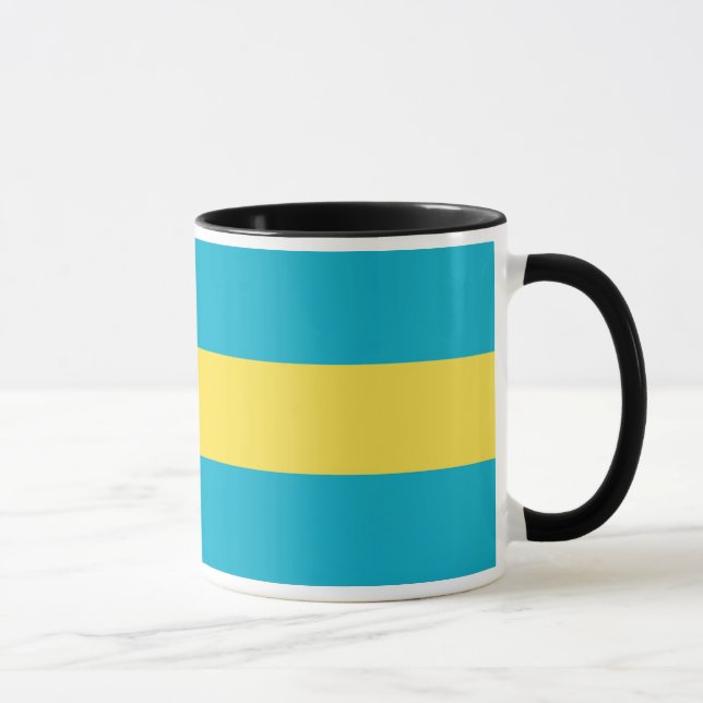 Taza de la bandera de las Bahamas (Derecha)