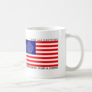 Taza de la bandera de las estrellas y de las rayas