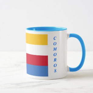 Taza de la bandera de los Comoro