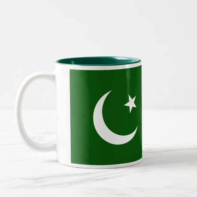 Taza de la bandera de Paquistán (Izquierda)