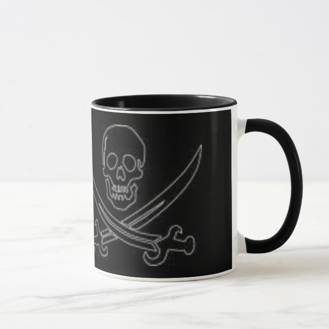 taza de la bandera de pirata (Derecha)