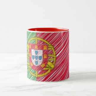 Taza de la bandera de Portugal