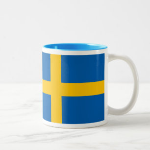 Taza de la bandera de Suecia