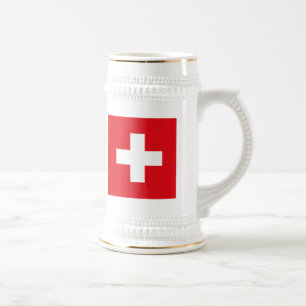 Taza de la bandera de Suiza