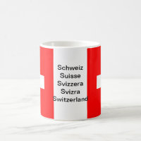 Taza de la bandera de Suiza