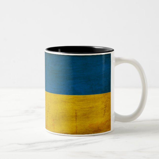Taza de la bandera de Ucrania (Derecha)