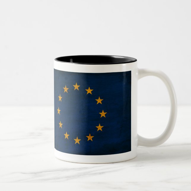 Taza de la bandera de unión europea (Derecha)