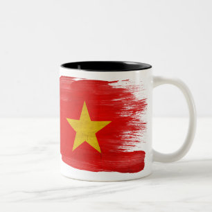 Taza de la bandera de Vietnam