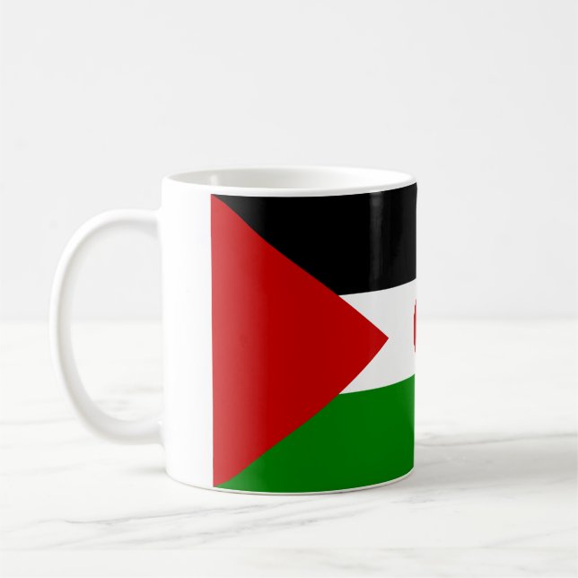 Taza de la bandera de Western Sahara (Izquierda)