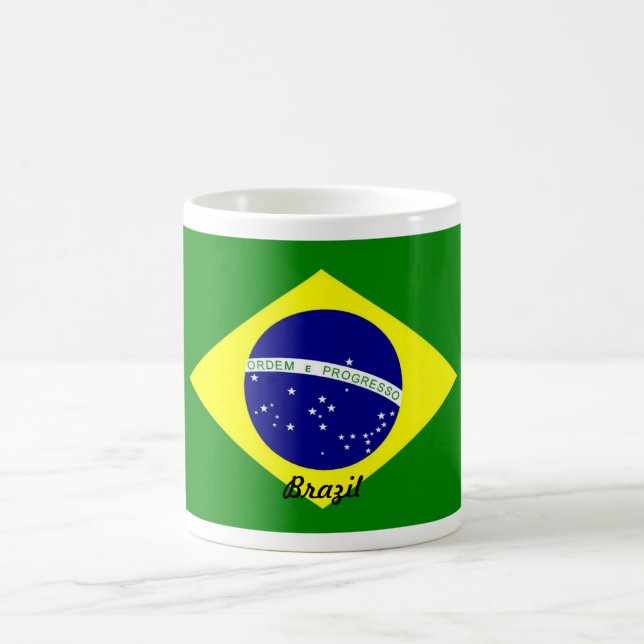Taza de la bandera del Brasil (Centro)