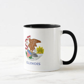 Taza de la bandera del estado de Illinois