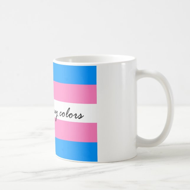 Taza de la bandera del transexual (Derecha)