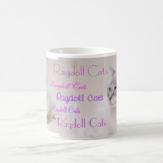 Taza de la bebida del gato de Ragdoll