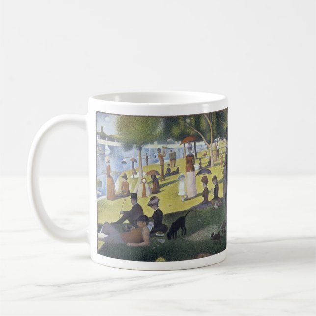 Taza de la bella arte de Seurat (Izquierda)