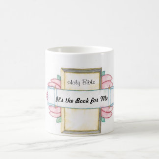 Taza de la biblia y de la flor