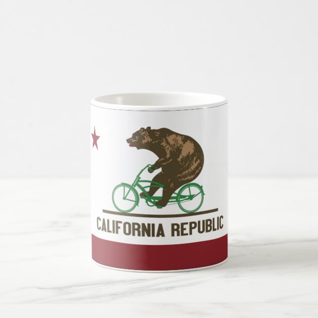 Taza de la bici del crucero del oso de California (Centro)