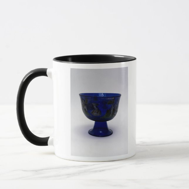 Taza de la boda de Barovier Cup', con pintado (Izquierda)