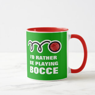Taza de la bola de Bocce con cita divertida