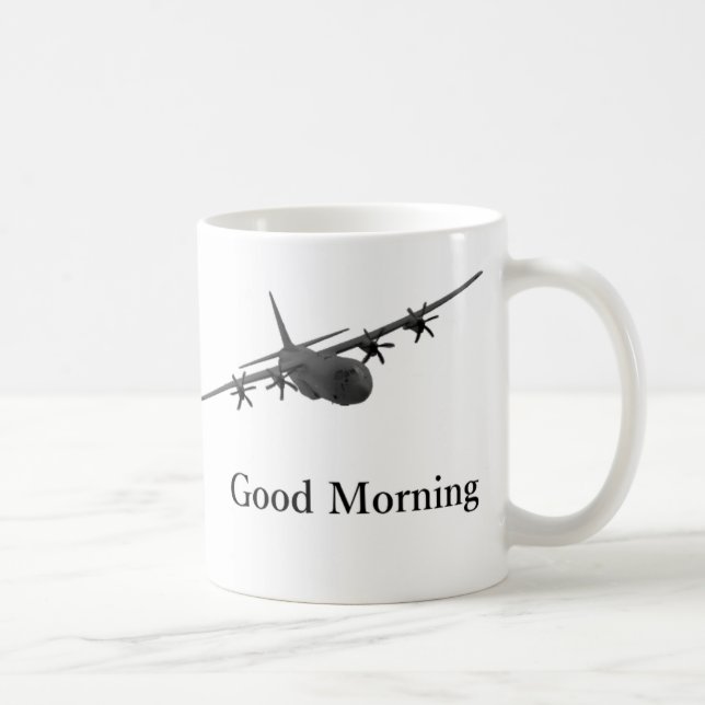 Taza de la buena mañana de C-130 Hércules (Derecha)