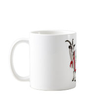 Taza de la cabra de las Felices Navidad