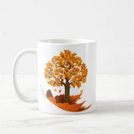 Taza de la caída del otoño