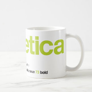 Taza de la cal de LoveHelvetica