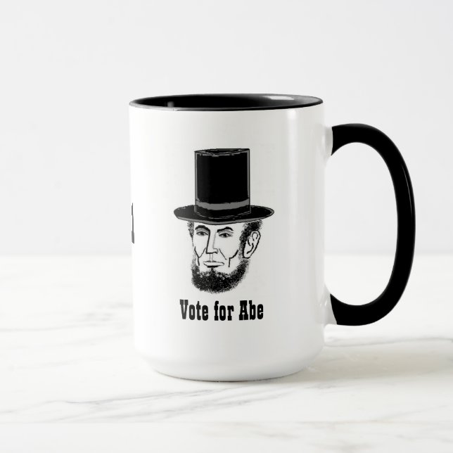 Taza de la campaña de Abe Lincoln (Derecha)