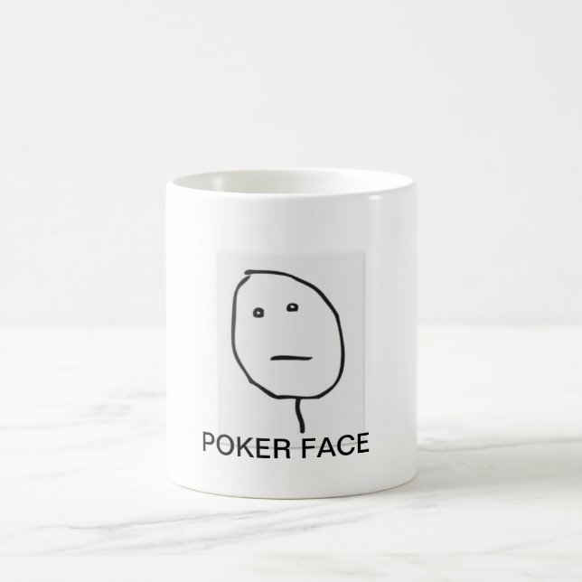 TAZA DE LA CARA DE PÓKER (Centro)