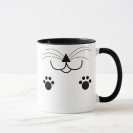 Taza de la cara del gato