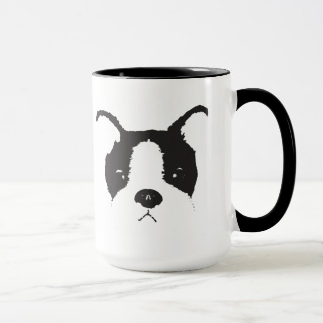 Taza de la cara del perrito del PPP (Derecha)