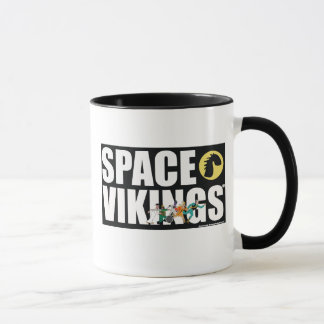 Taza de la cara intrépida de Vikingos del espacio
