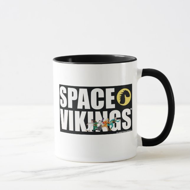 Taza de la cara intrépida de Vikingos del espacio (Derecha)
