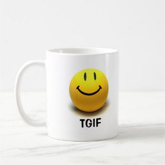 Taza de la cara TGIF