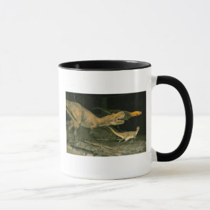 Taza de la caza del dinosaurio