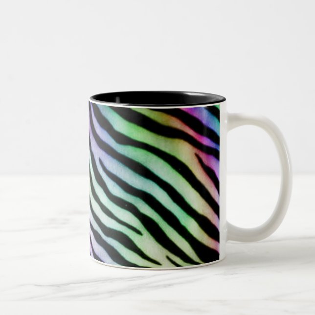 taza de la cebra del arco iris (Derecha)