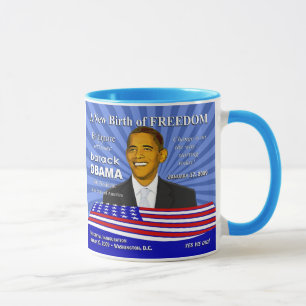Taza de la celebración de Obama Baltimore Marylan