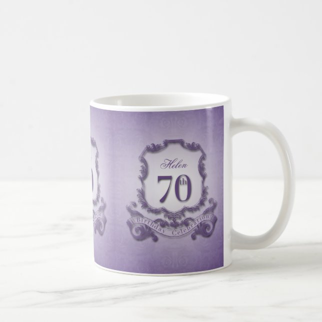 Taza de la celebración del cumpleaños del marco (Derecha)