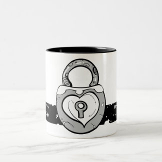 Taza de la cerradura del corazón