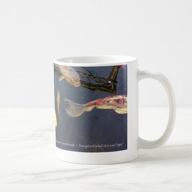 Taza de la charca de Koi del cuaderno de un (Derecha)