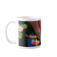 Taza de la charca del lirio del tatuaje de Koi