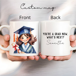 Taza de la chica graduada, Regalo de graduación, N