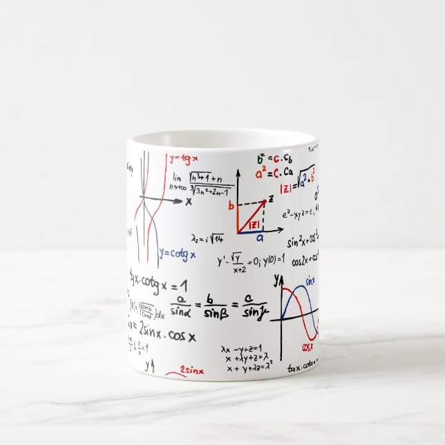 Taza de la chuleta de la matemáticas (Centro)
