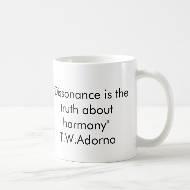 Taza de la cita de Adorno (Derecha)