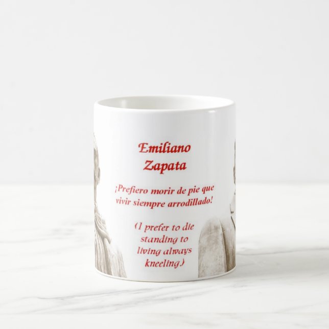 Taza de la cita de Emiliano Zapata (Centro)