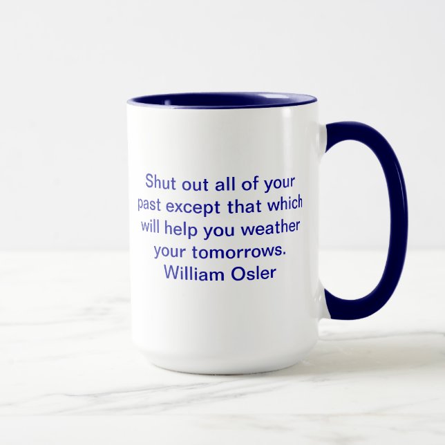Taza de la cita de Guillermo Osler (Derecha)
